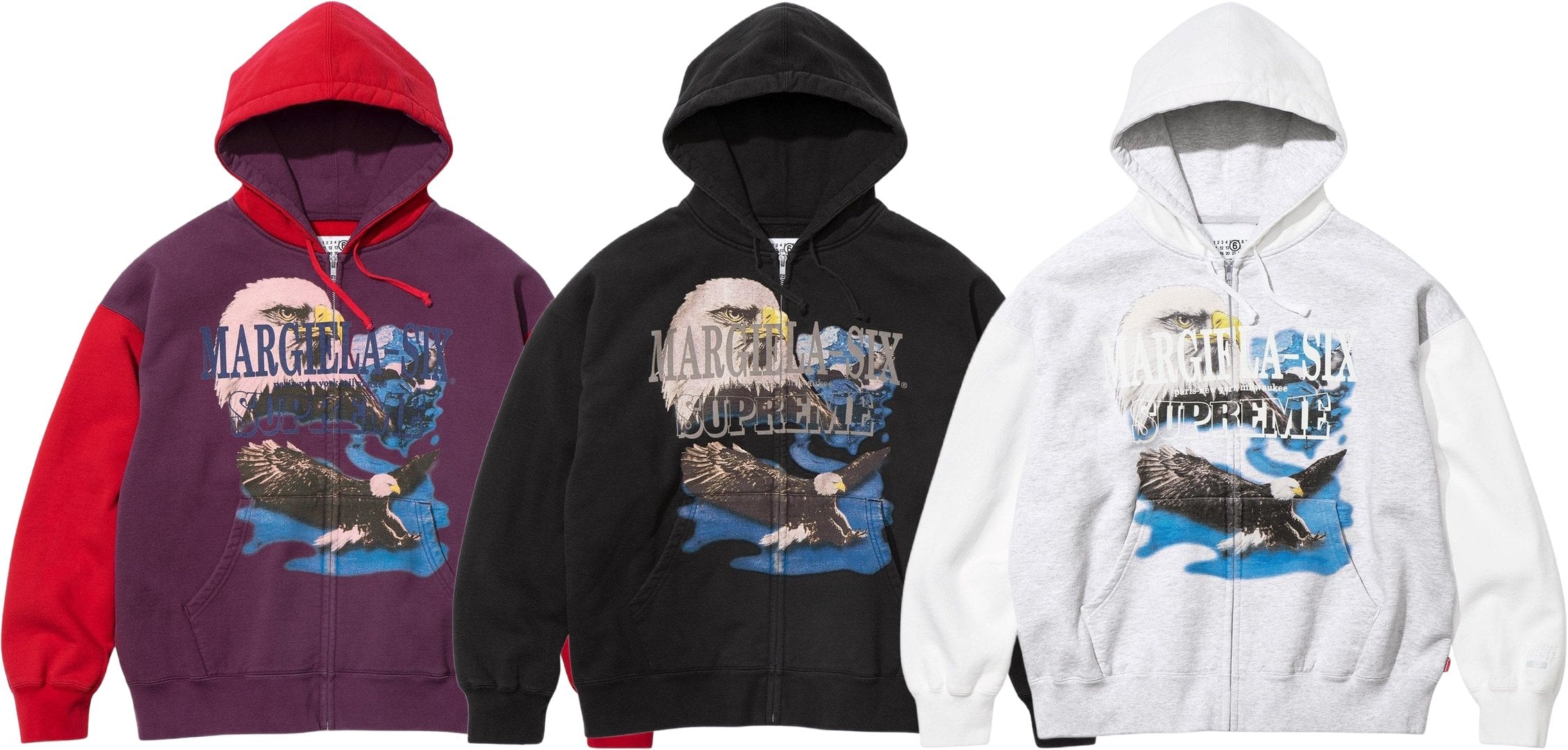 Supreme®/MM6 Maison Margiela Eagle Zip Up Hooded Sweatshirt